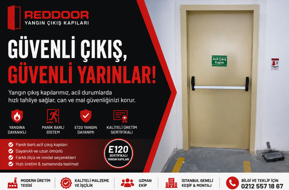 Yangın merdiveni çıkış kapısı ölçüleri
