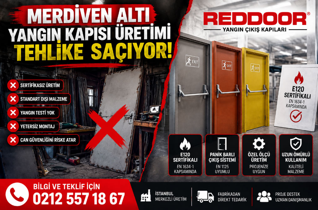 Merdiven Altı Yangın Kapısı Üretimi Tehlike Saçıyor