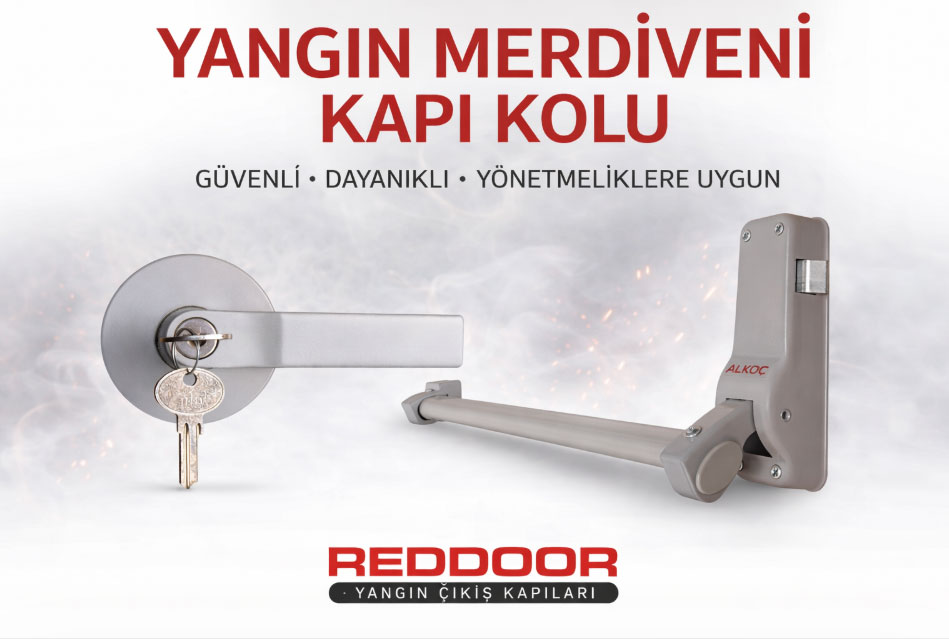 Yangın merdiveni kapı kolu